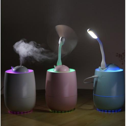【水中鯨加濕器 】多功能三合一加濕器 USB供電 空氣淨化加濕器七彩夜燈加濕器 桌面小巧空氣凈化器