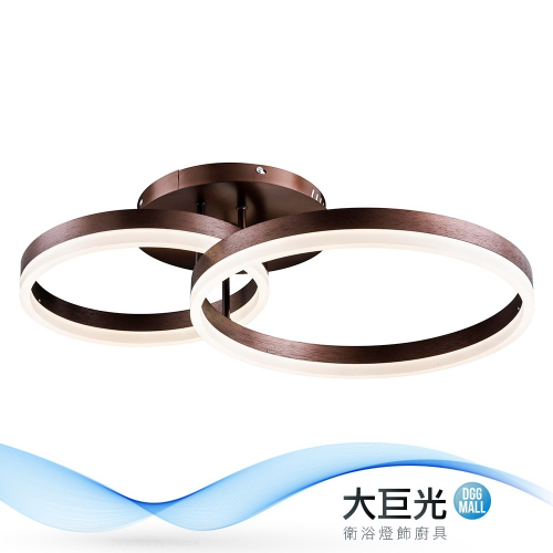 大巨光 現代風 內建LED 44W 半吸頂燈(BM-50013)