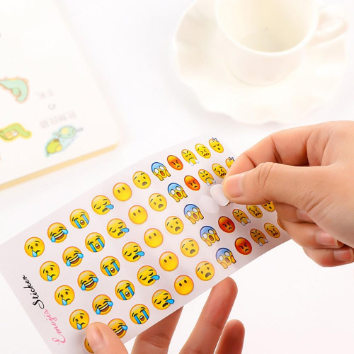 『熊愛貝百貨』emoji表情貼紙 可愛表情符號貼紙12張入