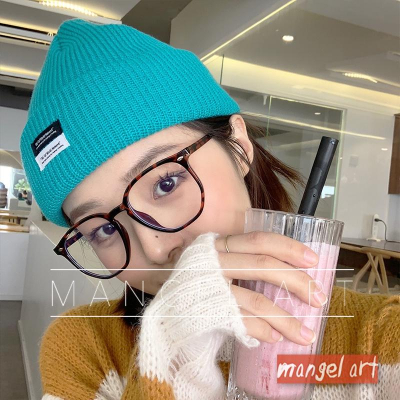 mangel art 經典膠框造型眼鏡 韓版日系韓國日本潮流行眼鏡框豹紋琥珀連線必備護眼瘦臉造型百搭遠距離防疫