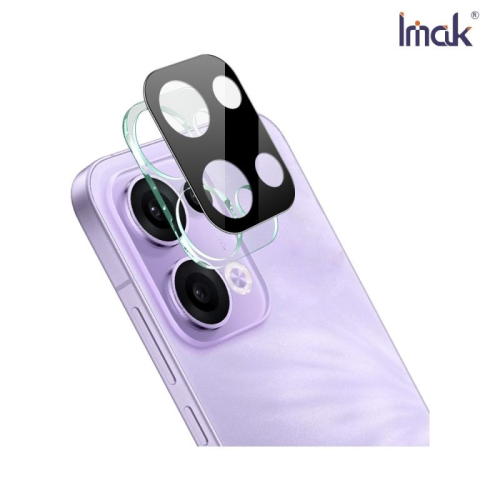 Imak 艾美克 OPPO Reno 13 5G 鏡頭玻璃貼(一體式)(曜黑版) 奈米吸附 鏡頭貼 鏡頭保護貼 鏡頭膜