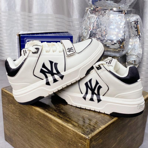 免運 Mlb Chunky Liner 白黑 中號 潮流 NY 增高 紐約洋基隊 3ASXLMB3N-50BKS 白色