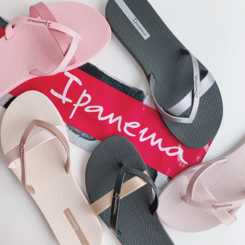 ?*Ipanema 2023*巴西拖鞋(純色簡約 雙帶造型 KIREI 夾腳平底拖鞋)