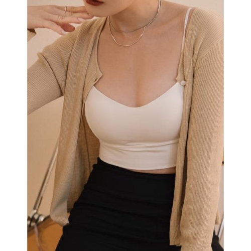 PAZZO｜一穿就上癮的牛奶絲 BRA TOP 全新