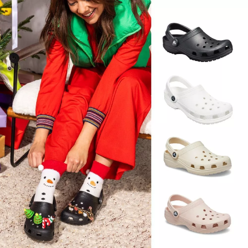 Crocs 卡駱馳 (中性鞋) 經典克駱格-骨白色-10001-2Y2_洞洞鞋