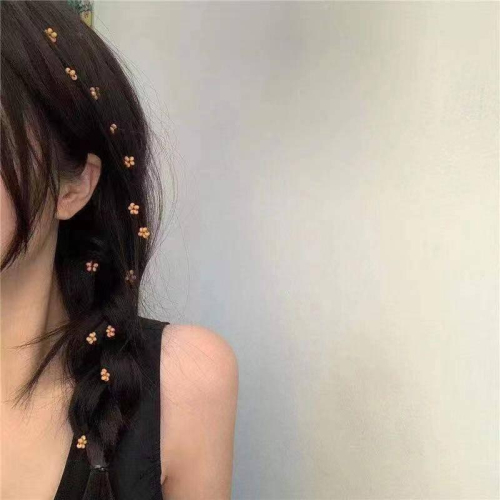 夏季可愛小花流蘇編發神器甜美少女度假風髮夾側邊編發夾子雙麻花