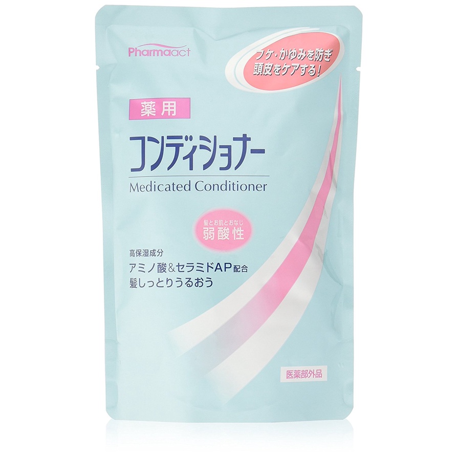 日本 熊野油脂 KUMANO PharmaACT 弱酸性潤髮乳補充包