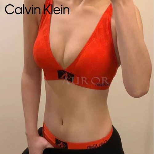 ?Aurora 美國代購? Calvin Klein CK1996款性感蕾絲內衣內褲 紅色 舒適內衣 無鋼圈 有胸墊