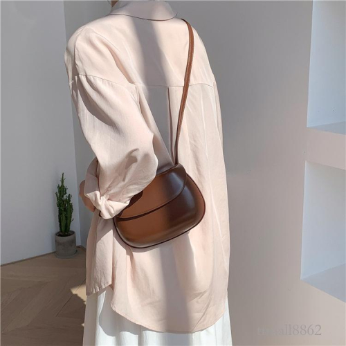 BAGG? 春夏漆面定型手機包女斜挎小包包迷你馬鞍包小眾高級感口紅包 時尚包 錢包 手拿包 母親節禮物