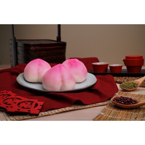 「永淥發 」-壽桃，拜拜節慶、壽宴生日祝賀/?純素 vegan/健康養身包子饅頭/新鮮酵母發酵