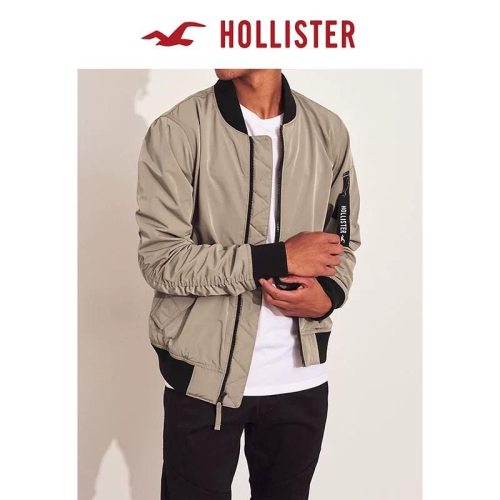 全新正品 Hollister 飛行員夾克外套 海鷗 經典卡其夾克防風外套
