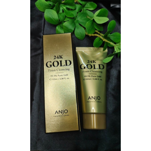 (現貨)韓國Anjo 24k Gold 黃金泡泡洗面乳100ml