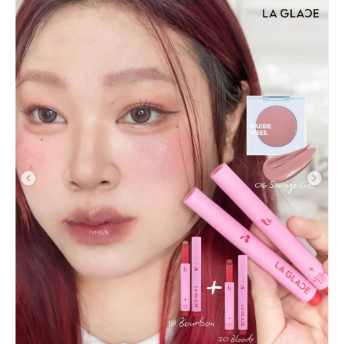 新色上市 【現貨/預購】OoKiNi 泰國代購 LA GLACE MELTED CLICK LIP冰淇淋融化按壓唇膏