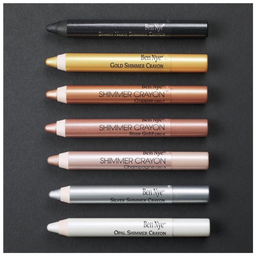 金屬閃亮筆Shimmer Crayon 美國原裝Ben Nye 銀色筆 金色筆 珠光彩繪筆 金屬彩繪 珠光眼影筆 金屬筆