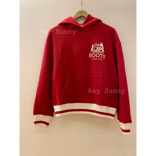 RS代購 Roots全新正品優惠 Roots女裝-經典小木屋系列 經典LOGO連帽上衣 滿額即贈購物袋