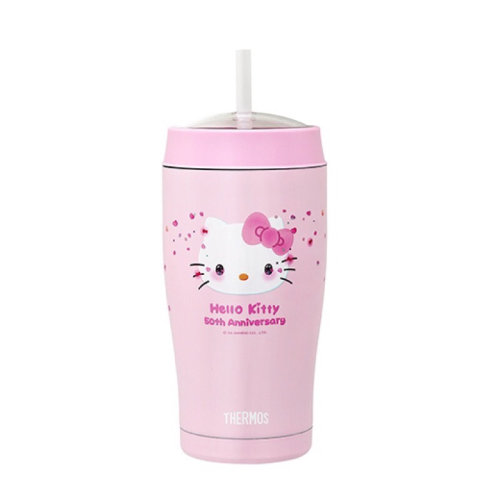 Hello kitty吸管真空保溫杯650ml