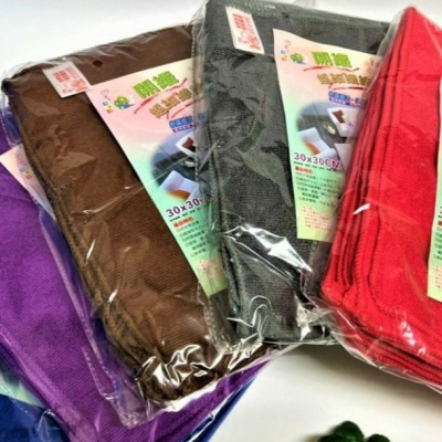 【嚴選SHOP】開纖 超細纖維 擦拭抹布 30x30cm 加厚抹布 吸水抹布 纖維抹布 廚房抹布 擦拭巾【K243】毛巾