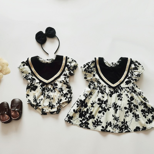 預購.翻領氣質 姐妹服 包屁