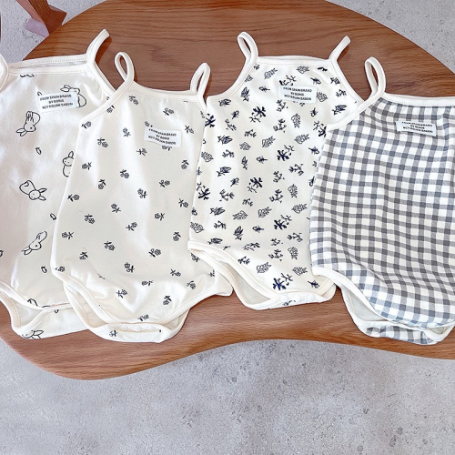 預購.日系小清新 吊帶包屁衣