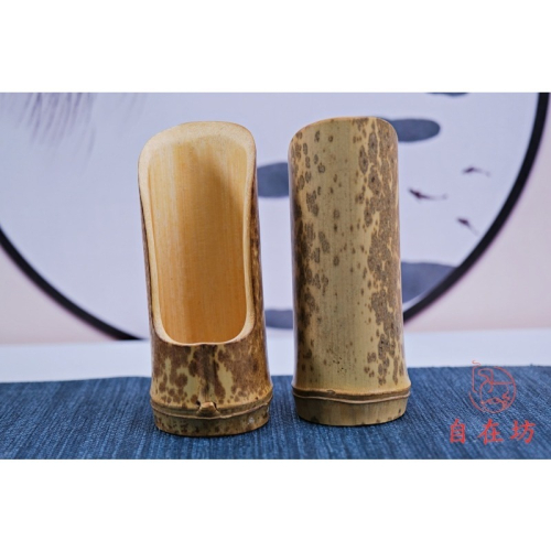 【全館滿599免運】竹製茶器系列【斑竹茶鏟】自然古樸 竹製茶具 竹根雕茶具 茶道用品【自在坊茶具】