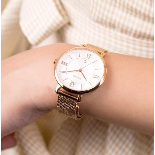 【 fossil 玫瑰金 ES4352】