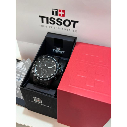 Tissot Supersport Chrono 黑武士 三眼石英錶 ❤️