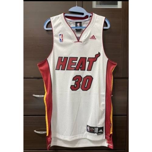 ADIDAS NBA BEASLEY 熱火 主場白 電繡 洞洞透氣 S號 球衣
