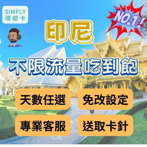 ?現貨 印尼 峇里島 雅加達 泗水 上網卡 可充值 不限流量吃到飽（24H寄出）