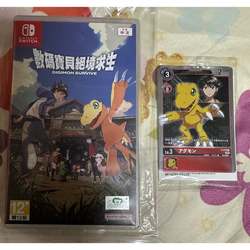 【SWITCH】二手 數碼寶貝 絕境求生 附小卡片