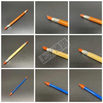 雙頭橡皮筆 3支入陶藝 軟陶 矽膠修補筆橡膠筆 雕塑 陶藝軟陶硅膠修補筆