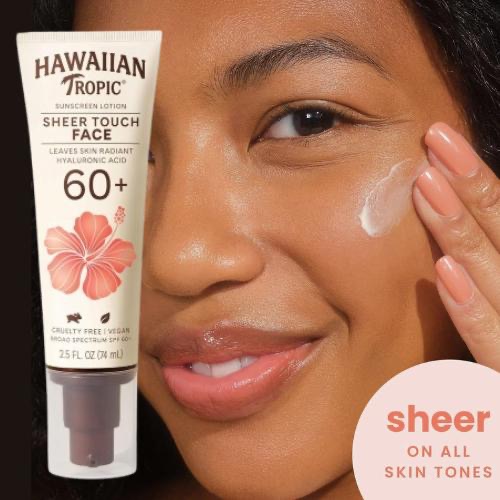『現貨』珠光防曬乳 Hawaiian Tropic 熱帶夏威夷 清透觸感 SPF 60 ☀️ 臉部防曬乳