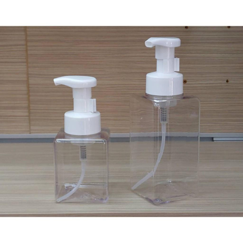 【瓶之坊】( S08C)300ML/500ml 方型透明泡沫瓶/ 防疫勤洗手/慕絲瓶