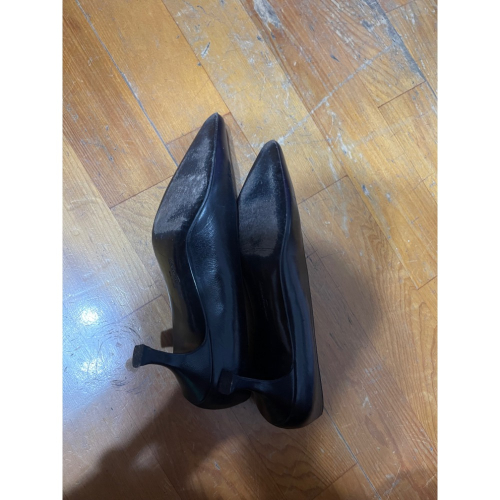 二手九新ferragamo 黑色高跟鞋.