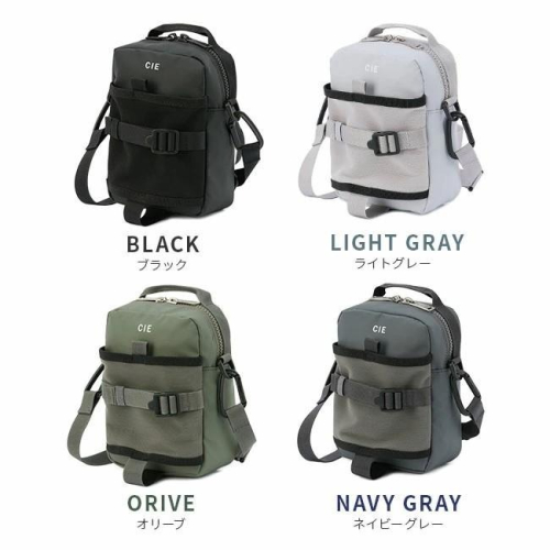 預購 CIE 斜背包 肩背包 防潑水 日本製 GRID3 黑色 MINI SHOULDER BAG 側背包 4色