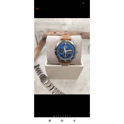 原 $14,000 湛藍 光動能 Seiko 精工 藍寶石 10BAR 全新真皮錶帶 太陽能 競速 二手 愛錶領養小舖
