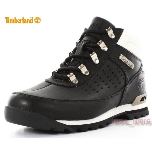 【Timberland】 Stamford Hiker Boot 黑色牛皮 氣墊 登山靴 徒步旅行者短靴US8M 賠售