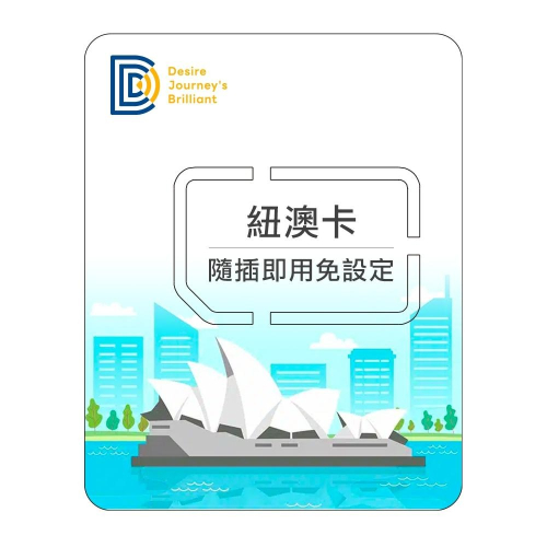 【DJB紐澳卡】紐西蘭網卡 澳洲網卡 6-20天 每日500MB/每日1GB/無限流量吃到飽 高速上網 紐澳網卡
