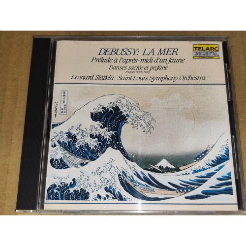 Telarc 日版 Slatkin 史特拉金 Debussy 德布西 海 牧神的午後前奏曲 神聖舞面與世俗舞曲 無IFP