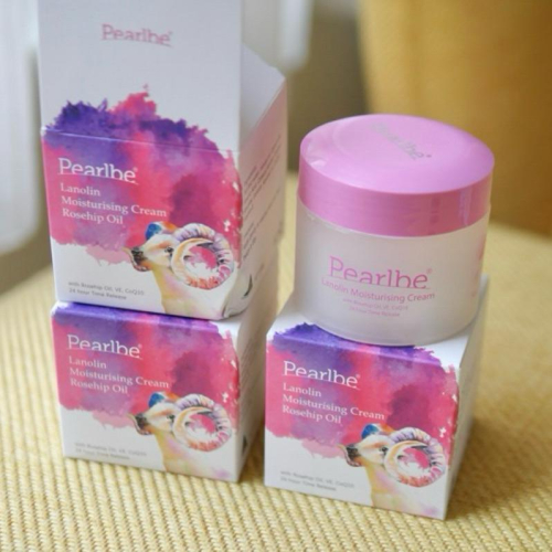 澳洲親自托運帶回來現貨 澳洲 Pearlbe 彩繪圖綿羊霜 100g 羊胎盤素&荷荷巴油 葡萄籽 藍花 玫瑰油