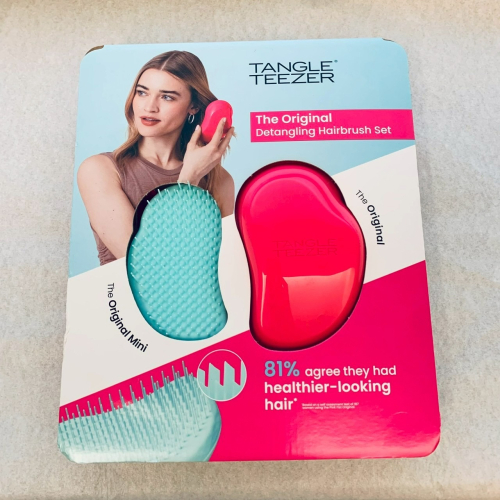 TANGLE TEEZER 提碁 王妃梳 順髮梳 攜帶梳 一大一小2件組 乾濕兩用
