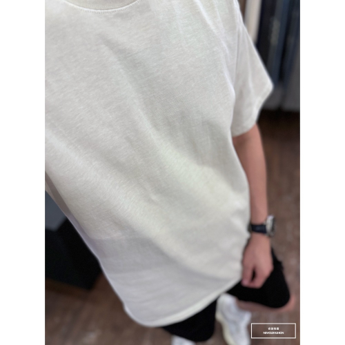 『新品上市』重磅純色全素水洗短T(NOF2405S002)-米