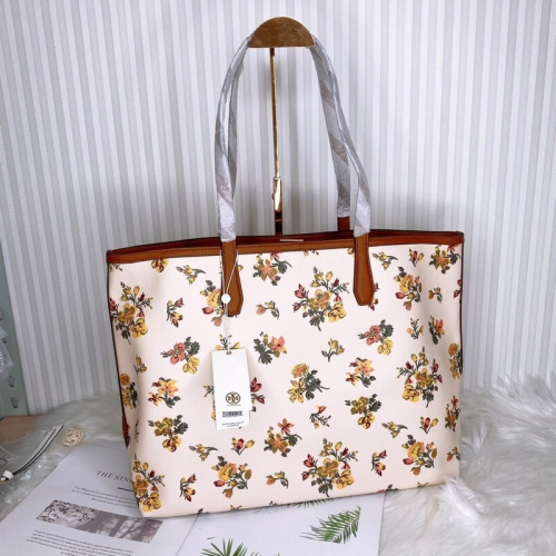 美國代購??台灣現貨 Tory Burch 限定款花卉托特包 肩背包