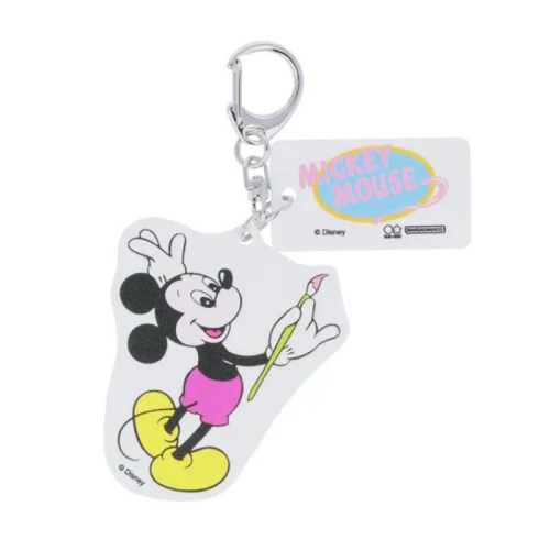 現貨 日本 Disney 復刻 米奇 畫畫 壓克力 鑰匙圈