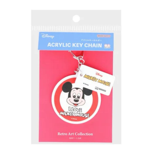 現貨 日本 Disney 復刻 米奇 壓克力 鑰匙圈