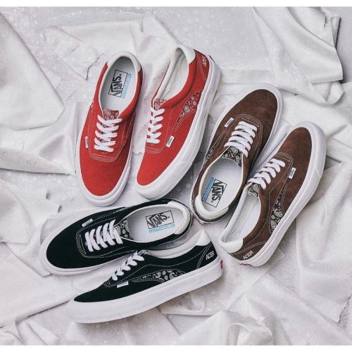 [unclev1966] Vans Acer Ni Sp 紅/黑/咖菲 麂皮 刺繡 變形蟲 花雕 軟墊 男女款