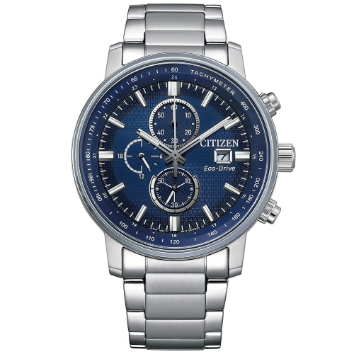 送禮首選★CITIZEN星辰 Chronograph 亞洲限定光動能計時腕錶CA0840-87L 附提袋