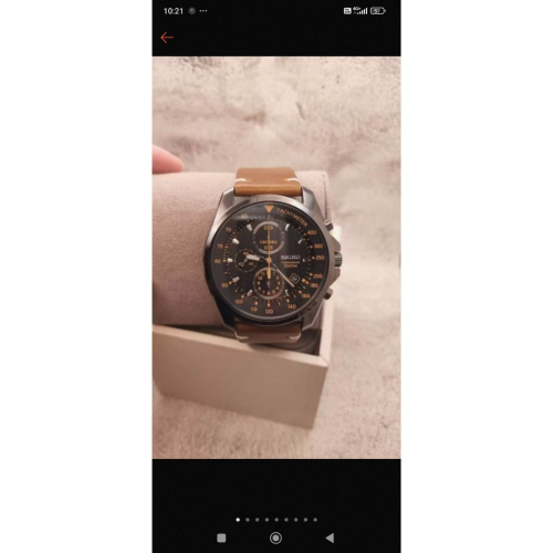 Cop專屬 橙針 原$11,500 Seiko 特務 100M 錶玻無刮 全新真皮錶帶 日本機芯 Seiko 二手 正品