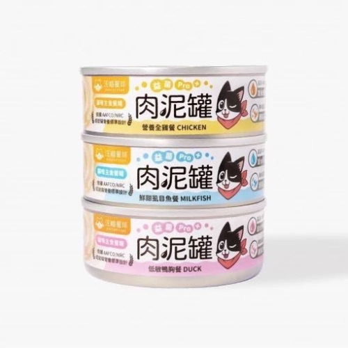 汪喵星球 益菌PRO+ 綿密肉泥 肉泥罐 主食罐 80g 無膠 貓罐頭 全齡貓 寵物食品