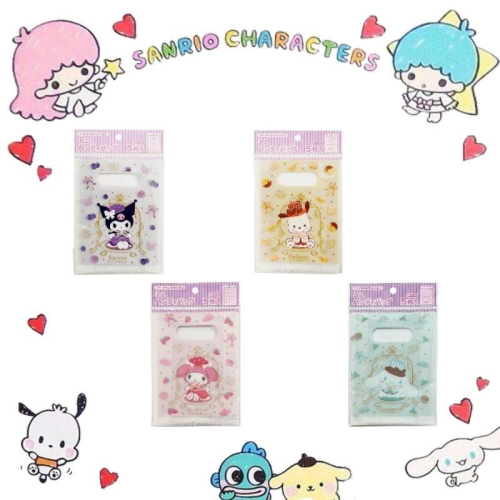「日本??」禮物袋5枚入-三麗鷗SANRIO 大耳狗/美樂蒂/庫洛米/帕洽狗 正版授權