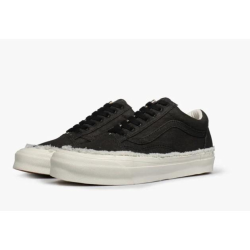 [unclev1966] 代購 Vault OG Old Skool LX Raw Edge 不修邊 絨毛 水洗 黑色